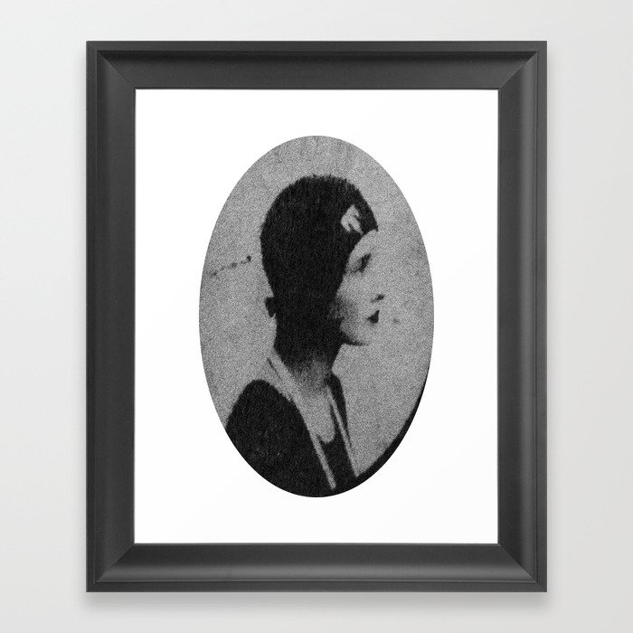 Vintage girl Framed Art Print