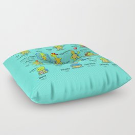 Turtles Speak Lakota Floor Pillow