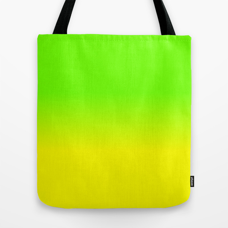 neon yellow bag