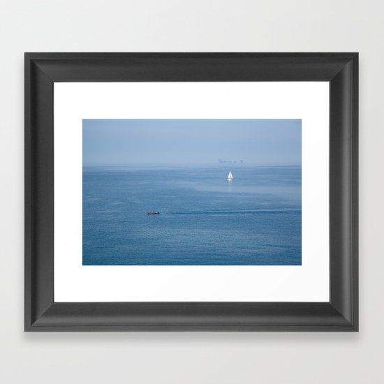 Sail away with me Framed Art Print
