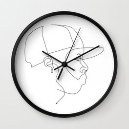 One Line For Dilla Wall Clock