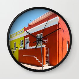 Colorful Bo-Kaap area of Cape Town Wall Clock