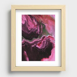 Pink Berry Galaxy Recessed Framed Print