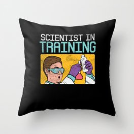 Scientist In Training Throw Pillow