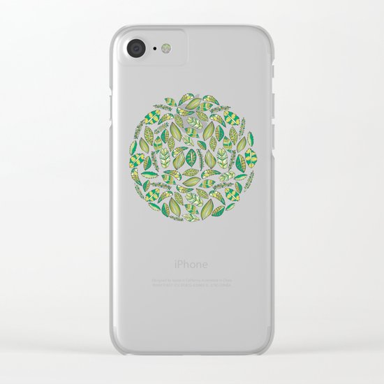Night Tropical Jungle Clear iPhone Case