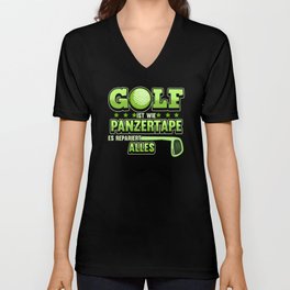 Minigolf Golf Minigolfer Golfer Unisex V-Neck