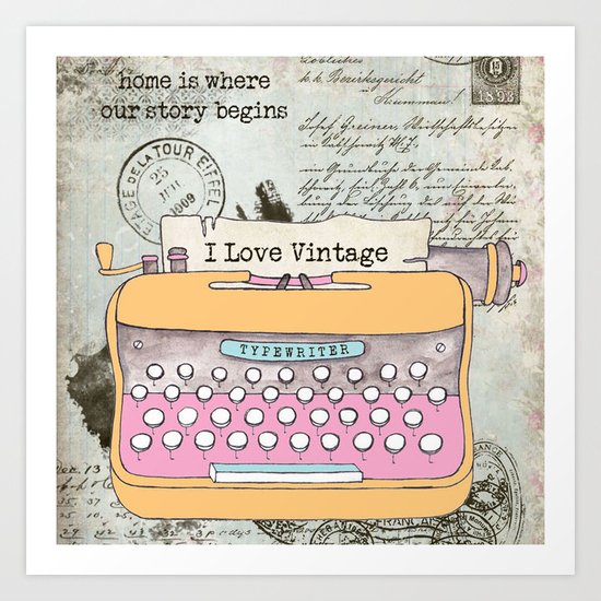 Typewriter #1 Art Print