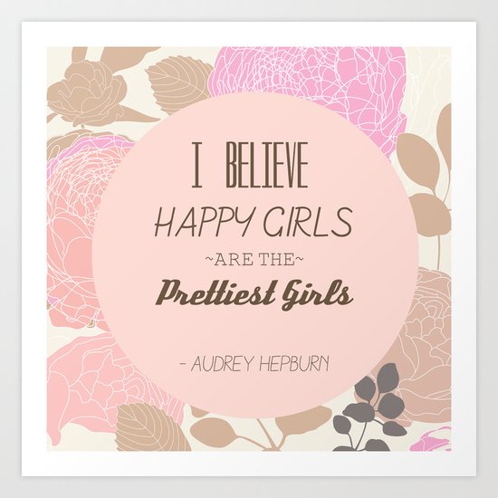 Pretty Girls Happy Girls Art Print