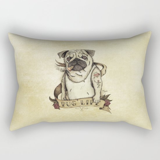 Pug Life Rectangular Pillow