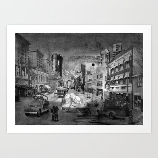 Stephen Avenue Walk Art Print