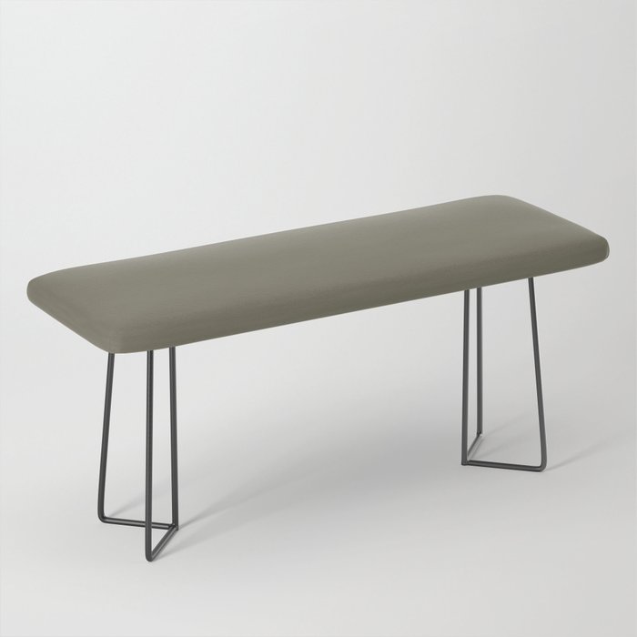 Neutral Dark Greyish Olive Green Solid Color PPG Momentum PPG1028-6 - All One Single Hue Colour Bench