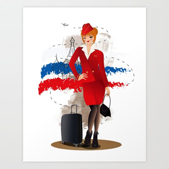 Come fly with me, let's fly, let's fly away - Russia Art Print