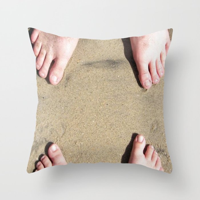 Beach Bums Throw Pillow
