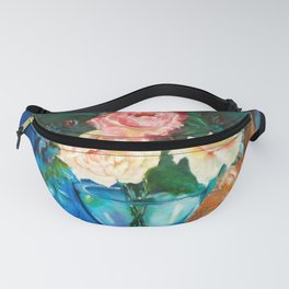 Kitty in the Roses Fanny Pack
