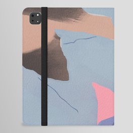 Figurative art - minimal blue iPad Folio Case