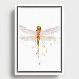 Colorful Dragonfly  Framed Canvas