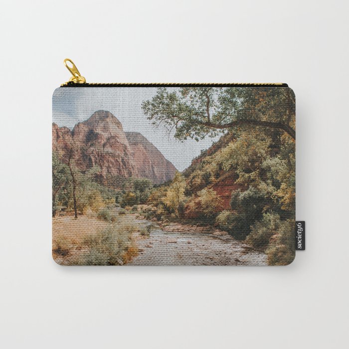 Zion Canyon National Park / Virgin River / Utah Carry-All Pouch