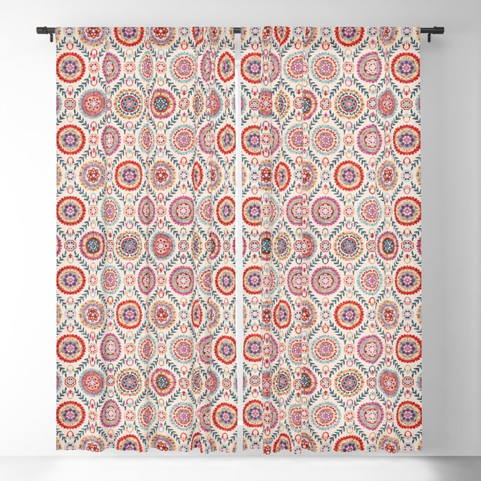 N216 - Boho Tropical Oriental Traditional Gypsy Moroccan Style Blackout Curtain