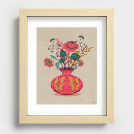 Vibrant Florals Recessed Framed Print