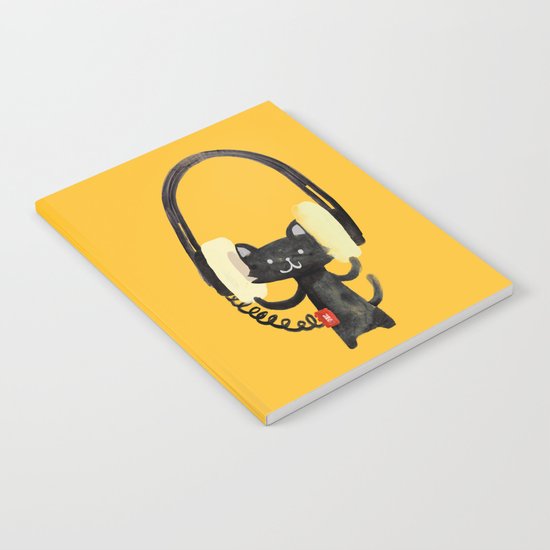 I Love Huge Headphone Notebook
