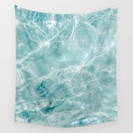 Clear blue water | Colorful ocean photography print | Turquoise sea Wall Tapestry