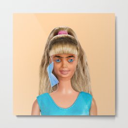 Quarantine Doll Metal Print