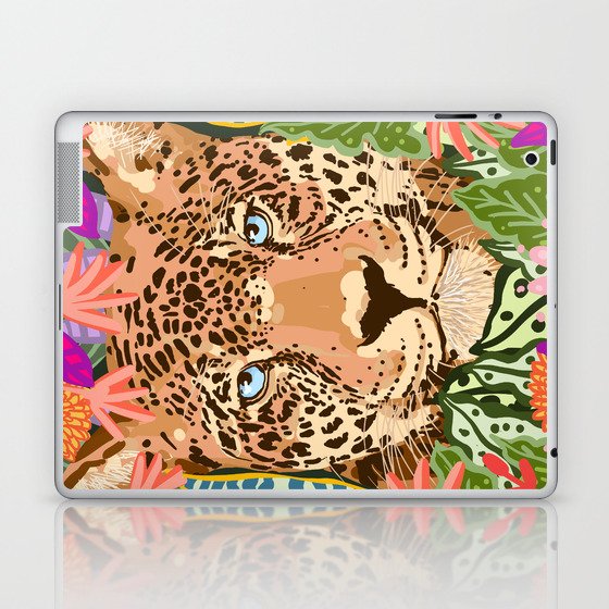 Peek A Boo Leopard Laptop & iPad Skin