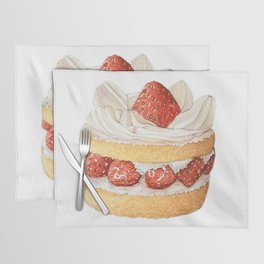 strawberry cake Placemat