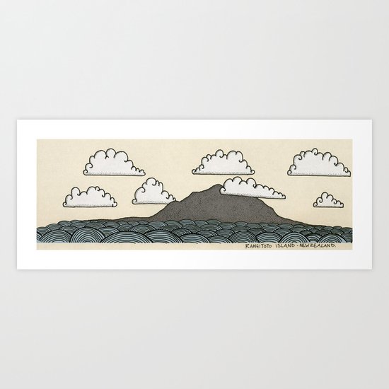 Rangitoto Island - New Zealand Art Print