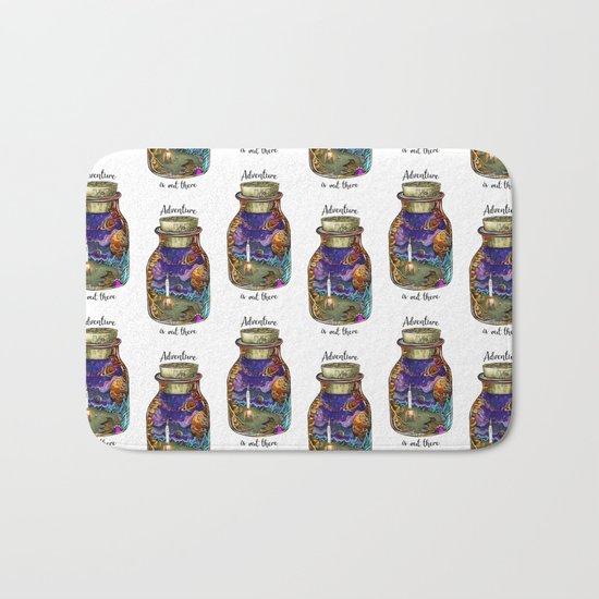 Adventure is out there Bath Mat