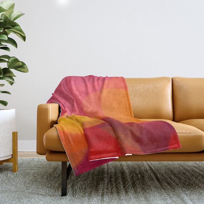Red and Orange Throw Blanket