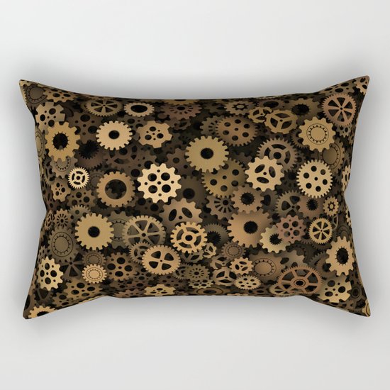 Steampunk cogwheels Rectangular Pillow