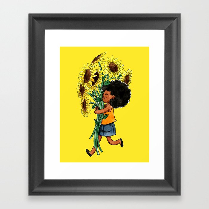 Sunflower Day Framed Art Print