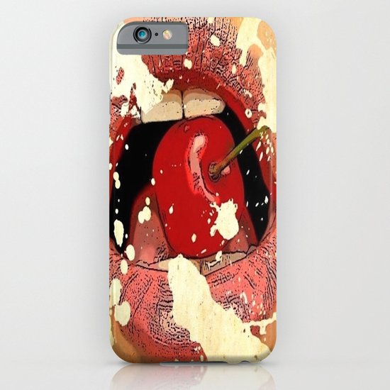 Red Cherry Lips iPhone & iPod Case