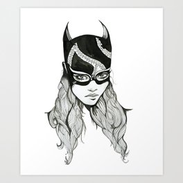 Bat Girl Art Print