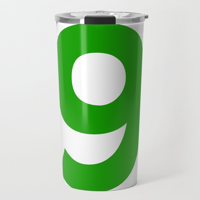 Number 9 (Green & White) Travel Mug