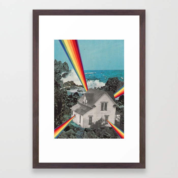 Rainbow House Framed Art Print By Trasvorder Society6