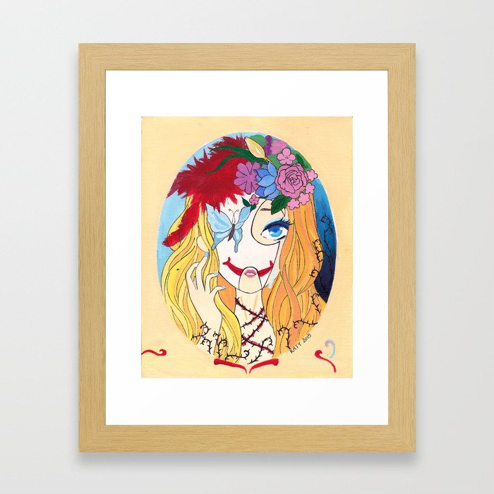 The Wide Knowledge of the Late Madness Framed Art Print