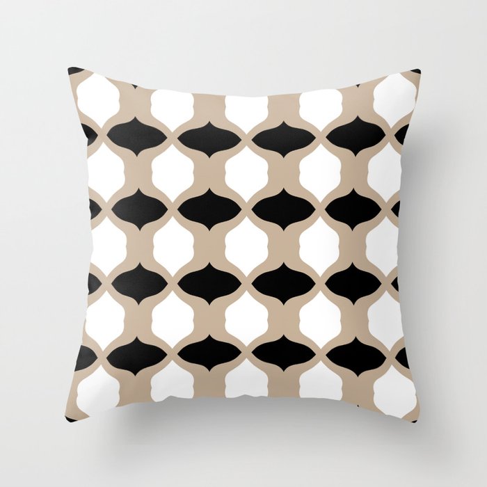 Black and 2025 taupe throw pillows