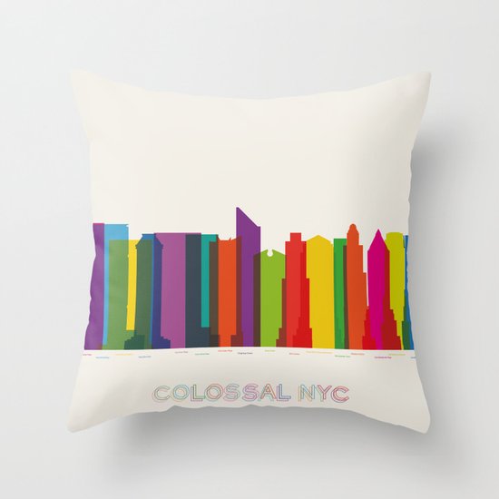 Colossal NYC Throw Pillow