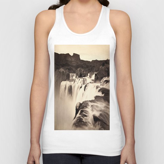 Vintage Waterfall Unisex Tank Top