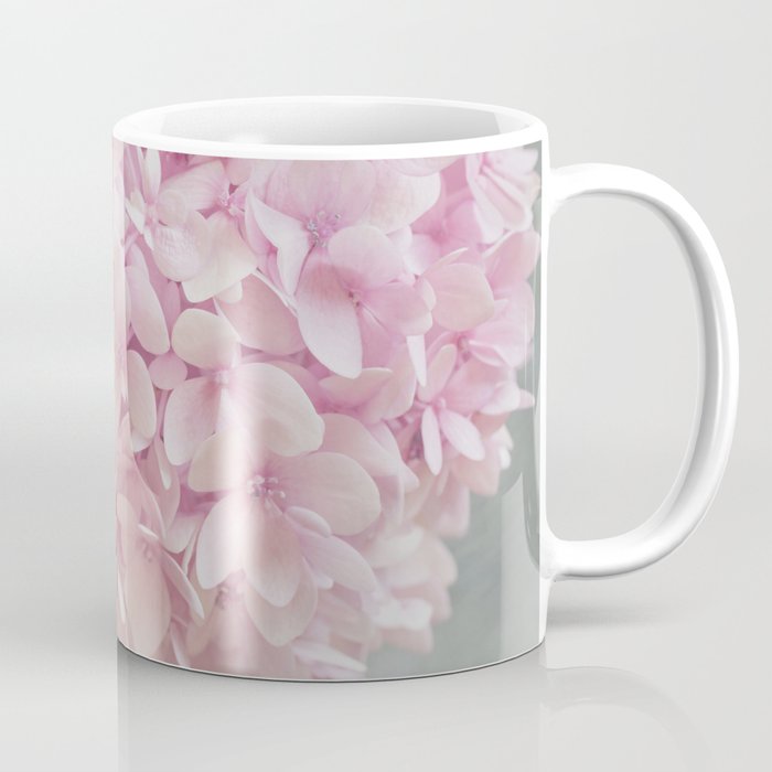 Delicate, pastel pink hydrangea flower Coffee Mug