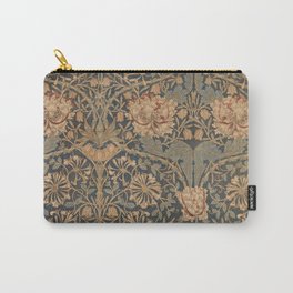 Honeysuckle by William Morris 1876 Antique Vintage Victorian Jugendstil Art Nouveau Retro Pattern Carry-All Pouch | Aesthetic, Plants, Neoclassical, Nouveau, Farmhouse, Flowers, Leaves, Honeysuckle, William Morris, Countryside 