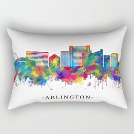 Arlington Texas Skyline Rectangular Pillow
