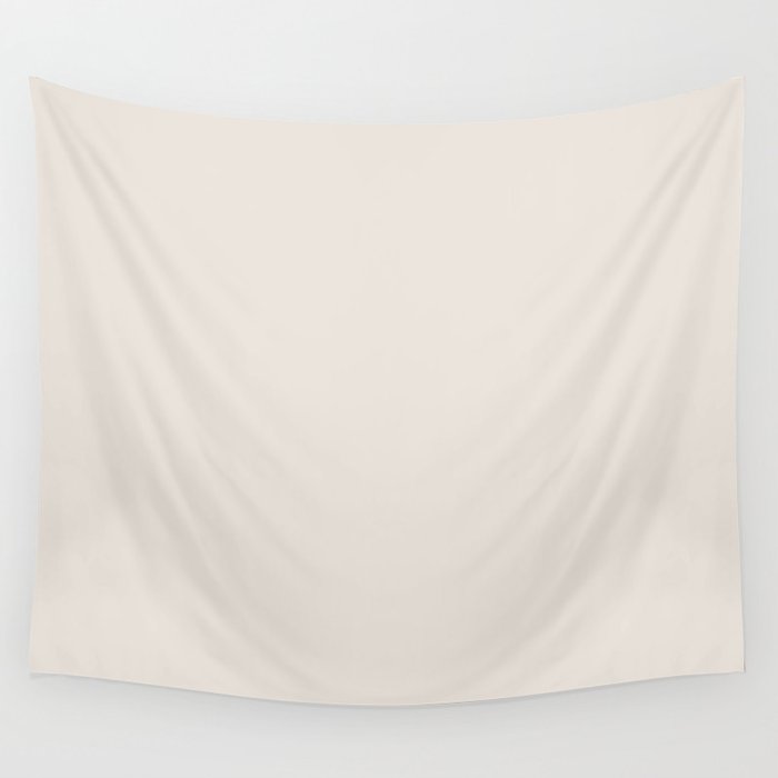Dusty Off White Solid Color Pairs PPG Fuzzy Unicorn PPG1076-1 - All One Single Shade Hue Colour Wall Tapestry