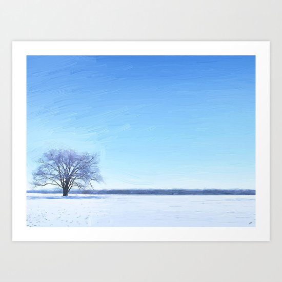 Shades of Winter Art Print