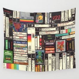 Cassettes, VHS & Games Wandbehang