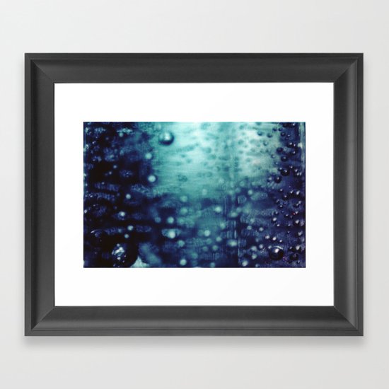 Bubbles Macro Framed Art Print