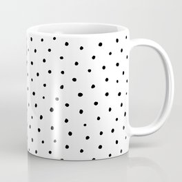 Boho Blue Flowers and Polka Dots Mug