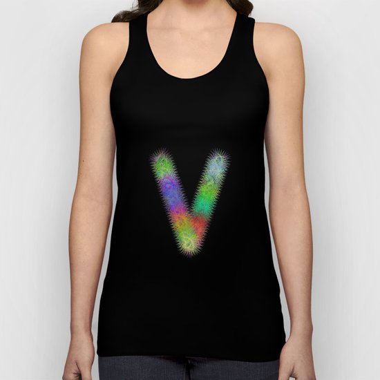 Letter V Unisex Tank Top
